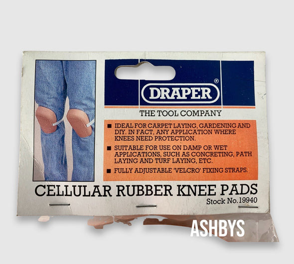 Draper Cellular Rubber Knee Pads (NEW UNUSED OLD STOCK)