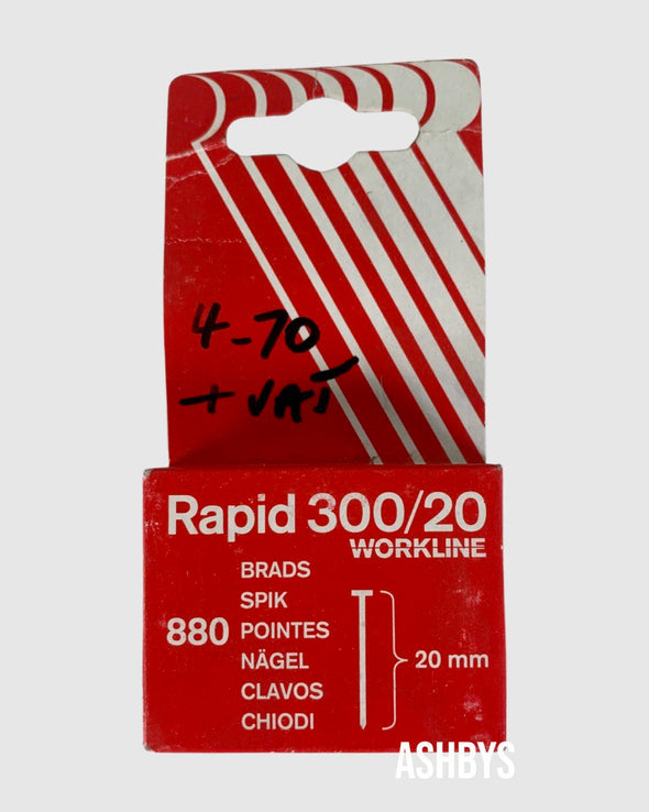 880 x Rapid 300/20 Workline Nails (NEW UNUSED OLD STOCK)