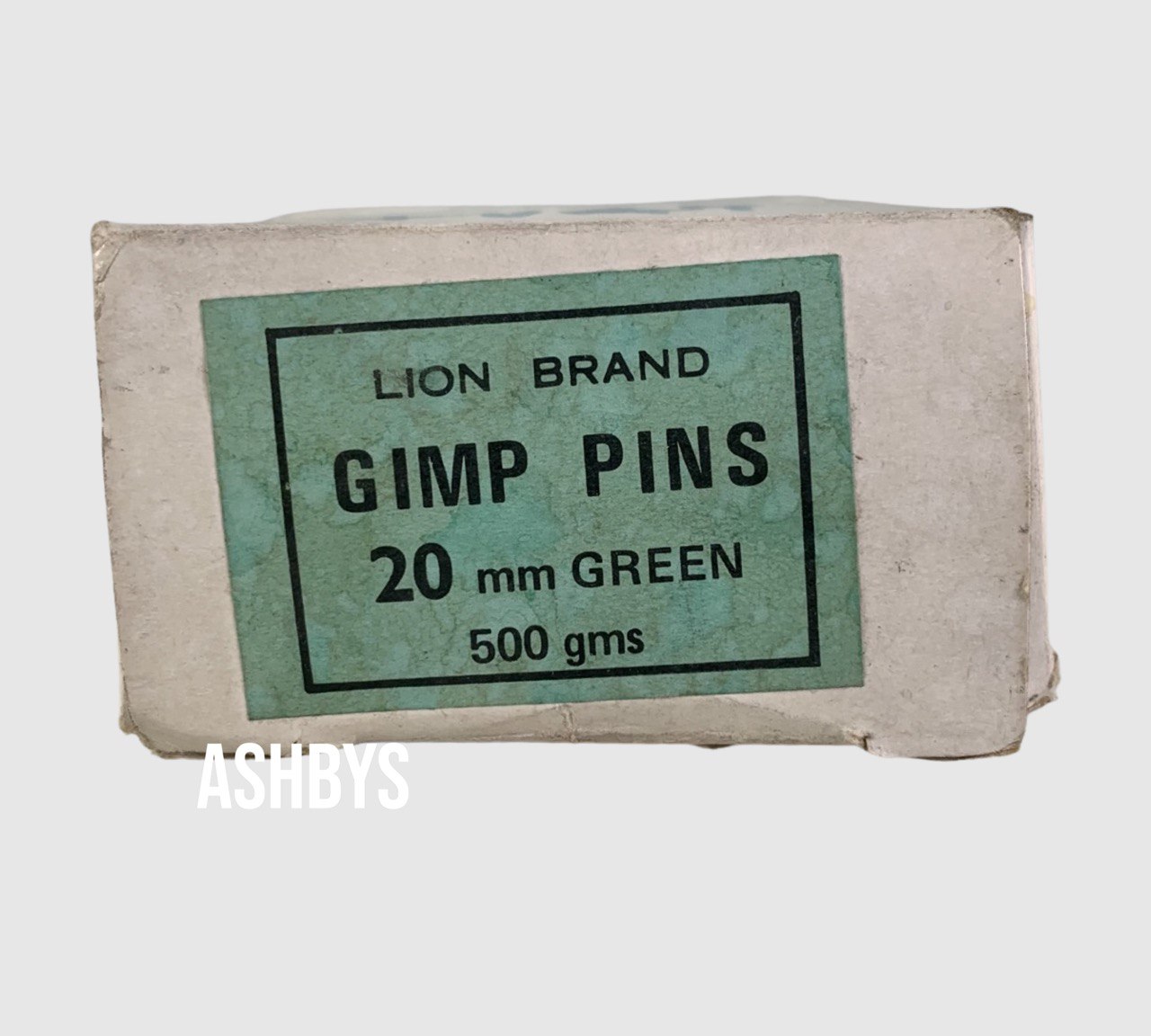 Lion Brand GREEN 20mm Gimp Pins 500gms (NEW UNUSED OLD STOCK)