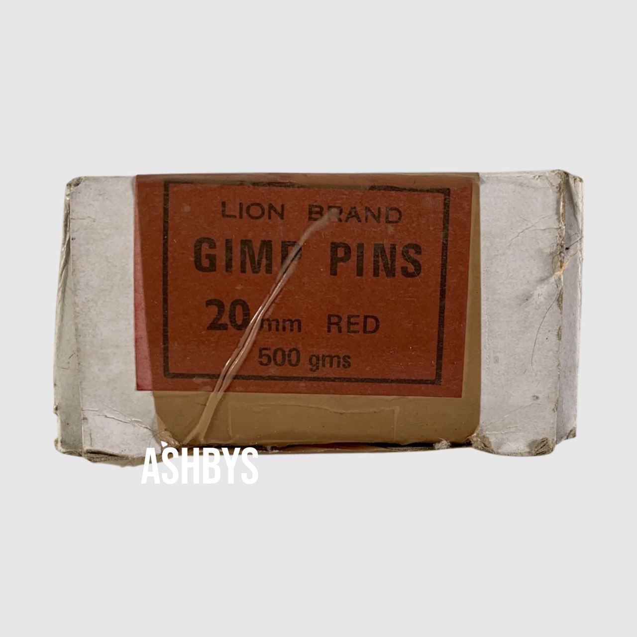 Lion Brand Gimp Pins 20mm Red 500gms (NEW UNUSED OLD STOCK)