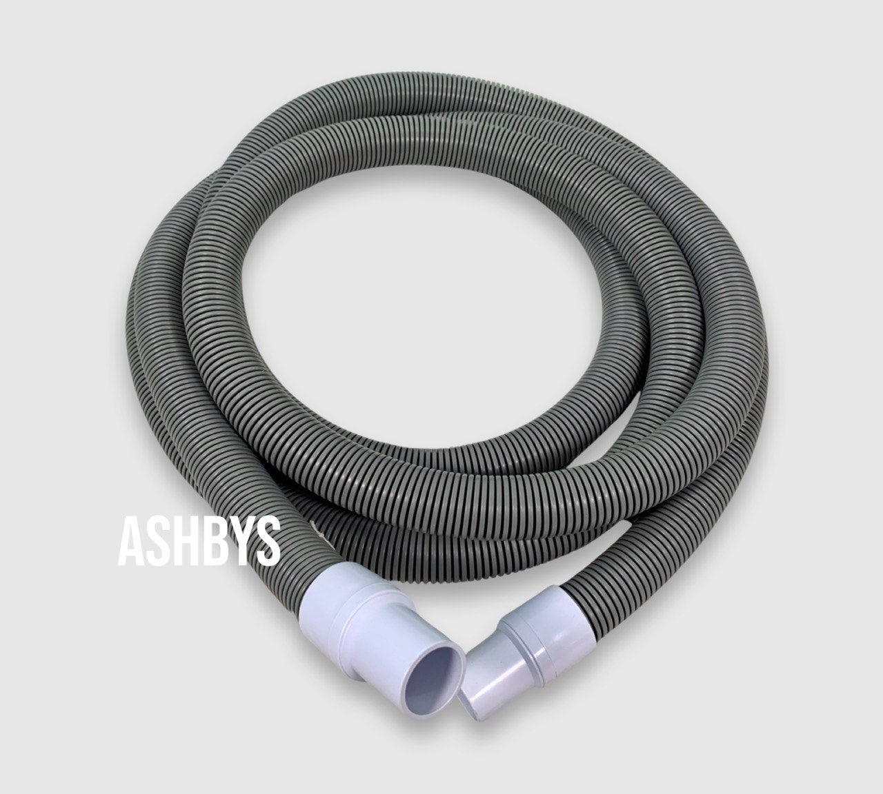 19ft (NOT 25FT) GREY 1.5 inch Vacuum Hose with 2 x Swivel 1.5 inch Hose Cuff ONLY - CLEARANCE