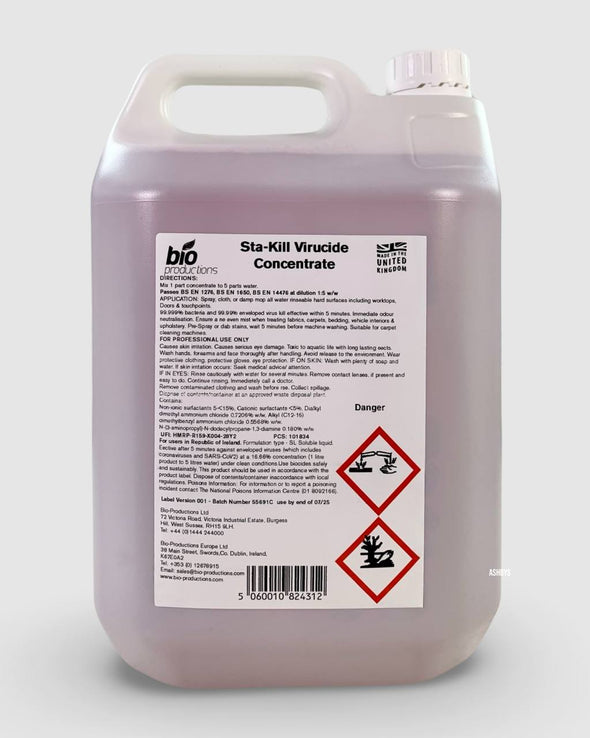 Bio Productions Sta Kill Virucide Concentrate 5 Ltr