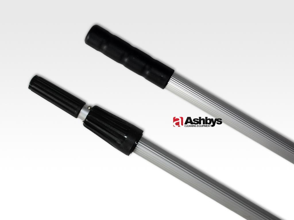 Two Section 2 x 2 m (25 mm diameter) Aluminium Telescopic / Extendable Pole - for Window Cleaning