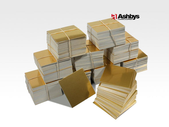 Ashbys Professional Gold Card Foil Coasters / Furniture Protector Pads - Pack of 1000