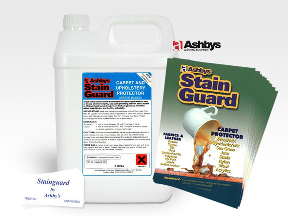 Ashbys Stain Guard WATER Based Stain Protector 5 Ltr - for Carpets, Rugs & Upholstery