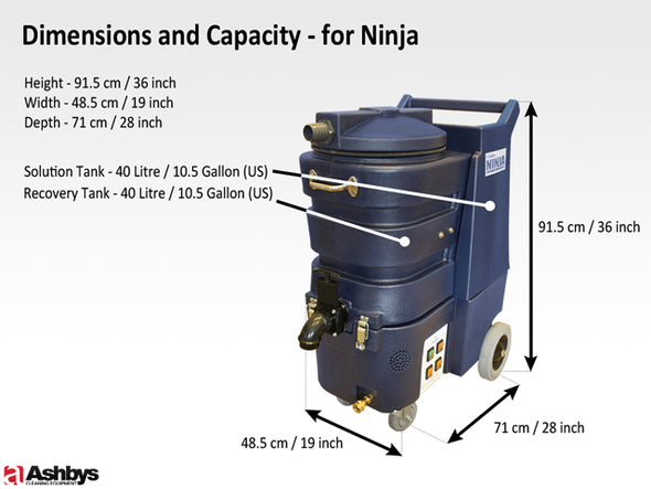 Ninja Carpet Cleaner | 250 psi | Flow-rate Control | Std + HD 3 Stage 5.7" PERFORMANCE Vacs