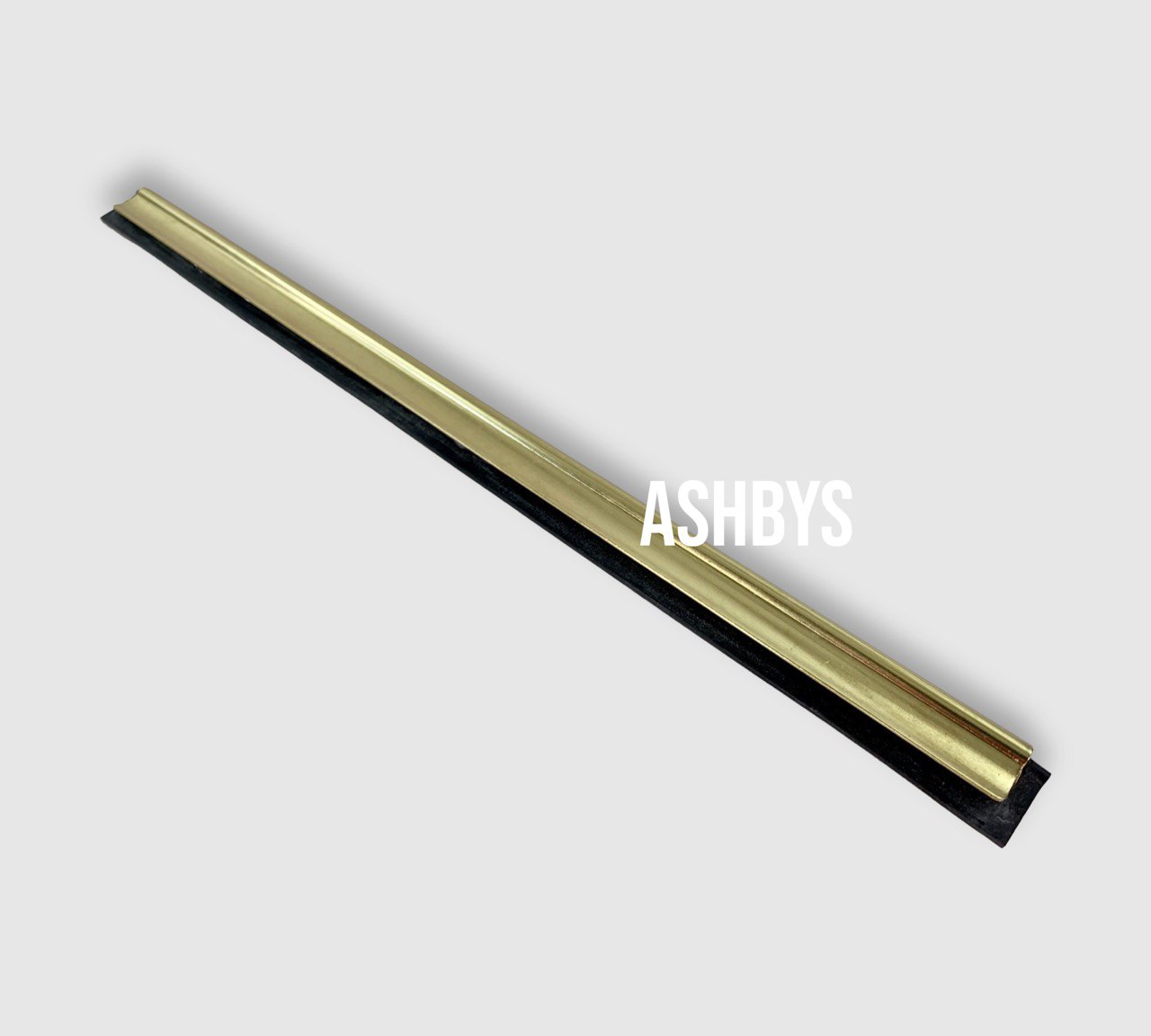 Brass Channel & Rubber (35 cm / 14” inch) - for Window Cleaning