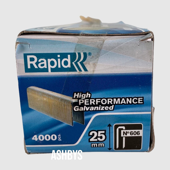 Rapid High Performance Galvanised 25mm Stapples 4000 Per Box (NEW UNUSED OLD STOCK)