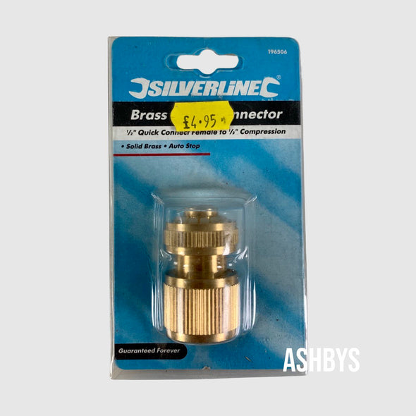 Streamline Brass Quick Connector 1/2" Quick Connect Female to 1/2" Compression