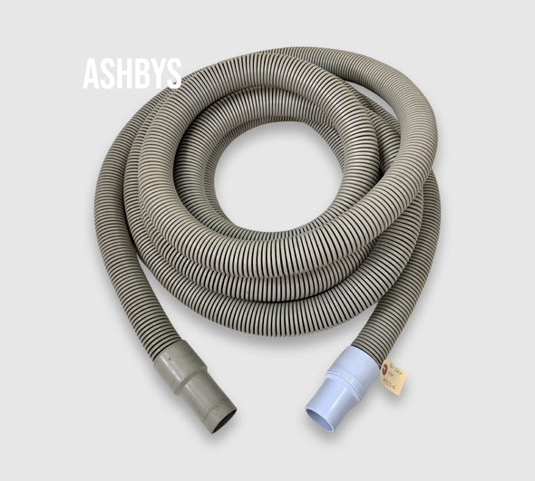 PRE-OWNED 1-1/2 inch / 38 mm GREY Vacuum Hose ONLY - 25 ft / 7.6 m
