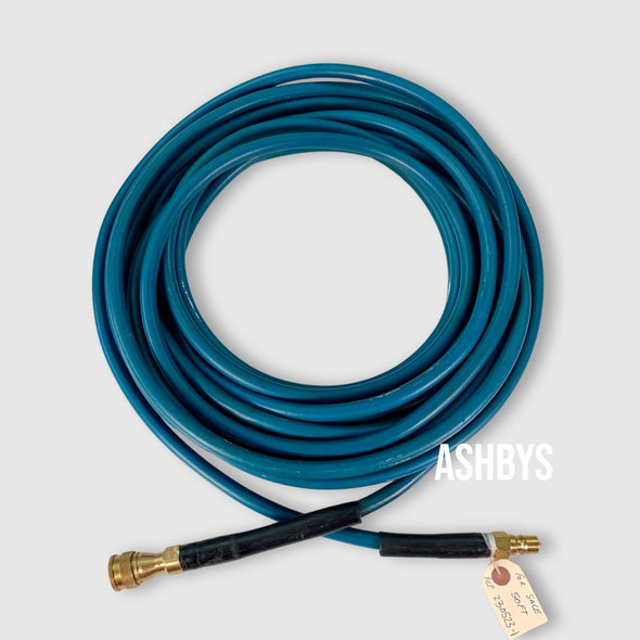PRE-OWNED 50ft / 15m BLUE Solution Hose ONLY **OUTER SLEEVING DAMAGED**