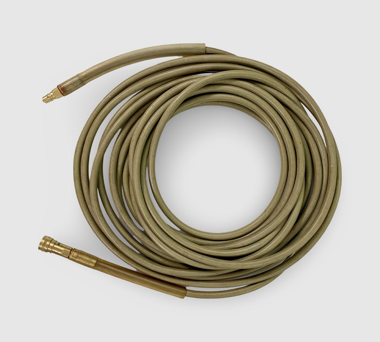 PRE-OWNED 47.5ft High Pressure Solution Hose ONLY - fitted with Standard Male & Female Brass Connector