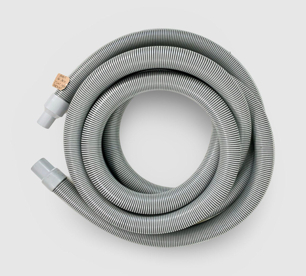 PRE-OWNED 25ft / 7.6m 2 INCH Vacuum Hose ONLY - fitted with 2 inch & 1.5 inch Hose Cuff