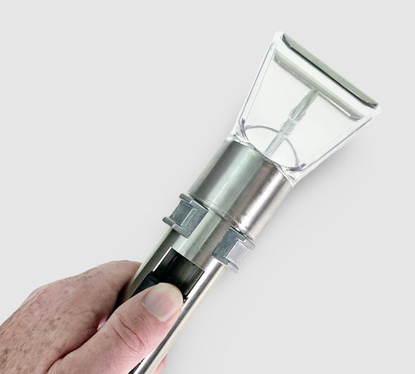 Stainless Steel Hand Tool - 9 cm wide, Internal Spray, Clear Headed