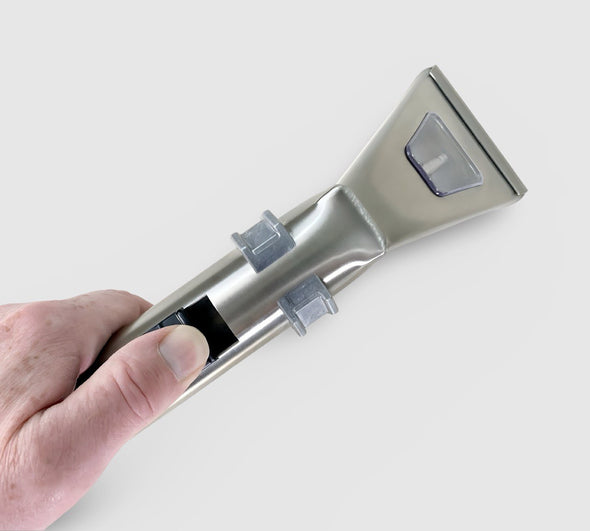 Stainless Steel Hand Tool - 9 cm wide, Internal Spray, View Window