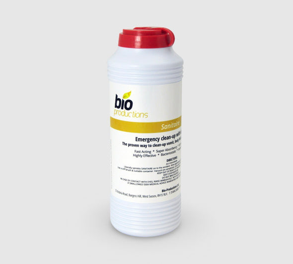 Bio Productions Sanitaire Emergency Absorbent Clean-up Powder 240g Shaker