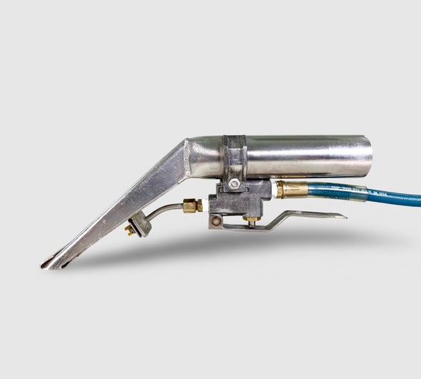 PRE-OWNED Stainless Steel Hand Tool - 9 cm wide, External Spray fitted with Standard Brass Male Connector