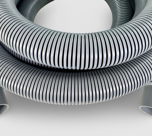 Ashbys Premium 2 Inch / 51 mm Diameter GREY Vacuum Hose ONLY - No Solution Hose