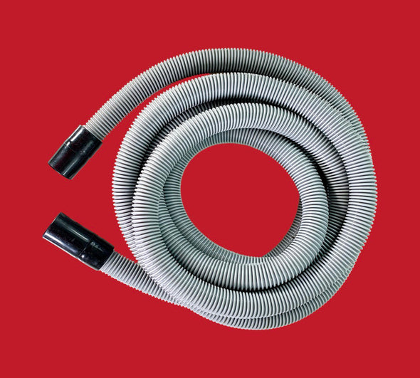 PRE-OWNED Grey Lightweight 1.25 inch Diameter Vacuum Hose with 2 x 1.5 inch Cuffs - 19 ft / 5.8 m Length