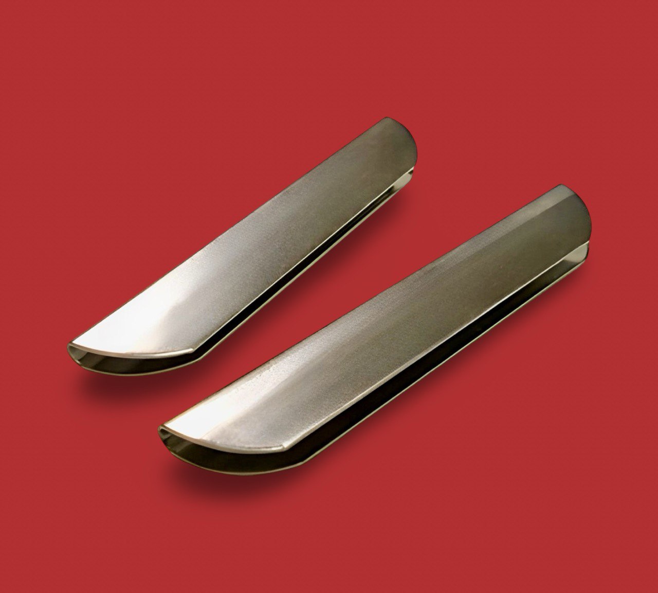 Set of 2 Stainless Steel Glides - for Ashbys 9 cm Clear Headed Hand Tool