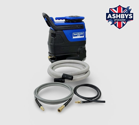 Ashbys UPGRADED Spot Master professional spot & stain removal machine with 12.5 ft Hose Set, Pump-out Hose & Instruction Manual