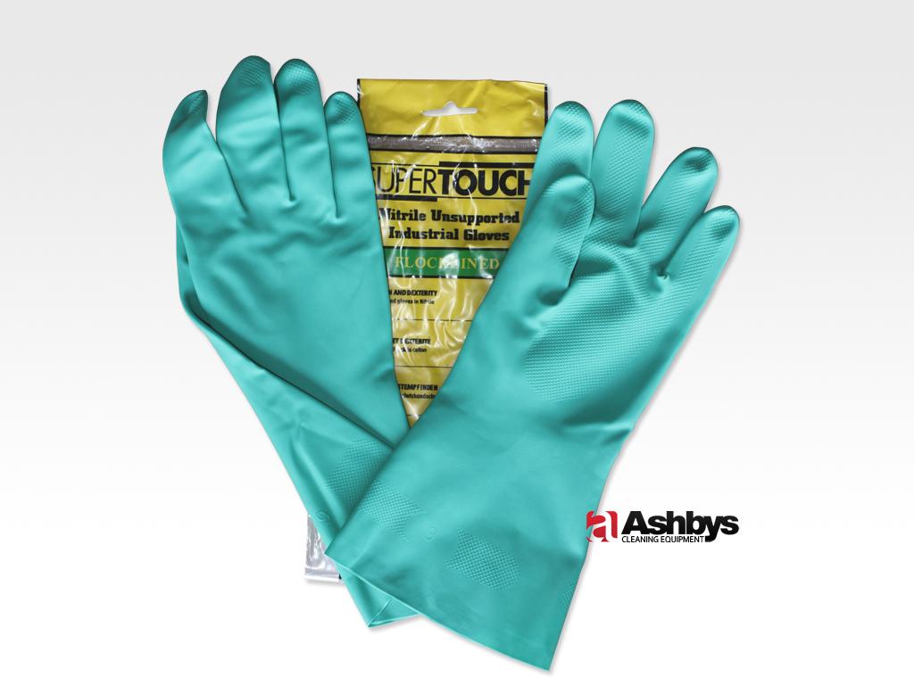 Pair of Solvent Resistant Nitrile Gloves - Large