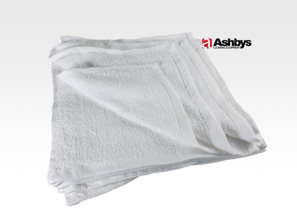 White Terry Towels (30 x 30 cm) - Pack of 12