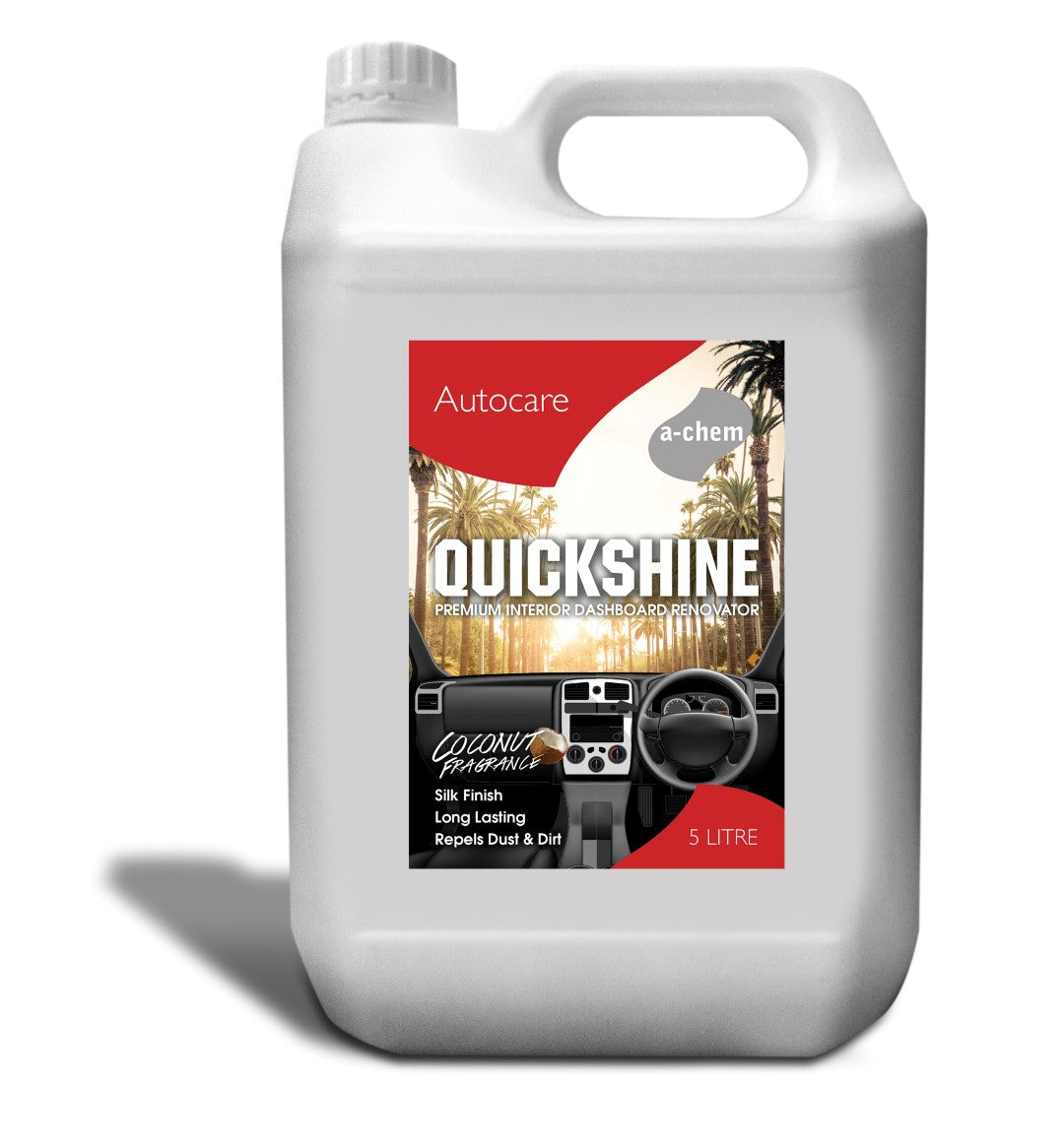 Achem Quickshine | Quick Shine 5 Ltr - Dashboard Renovator with Silk Finish