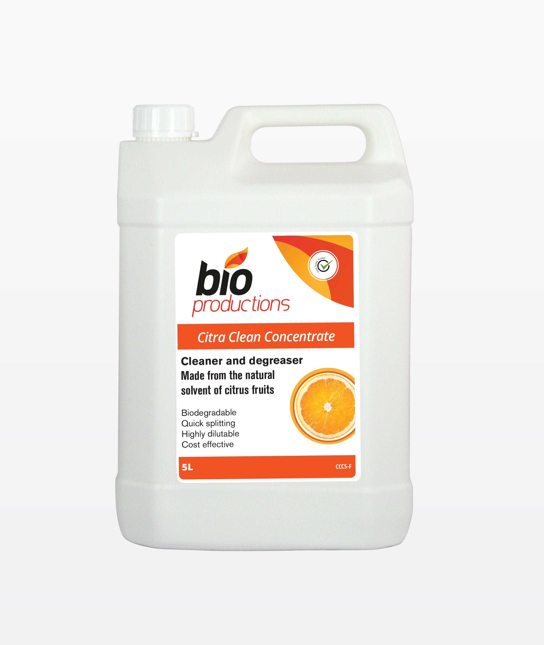 Bio Productions Citra Clean Concentrate CC5 5 Ltr - Premium All Purpose Cleaner Degreaser