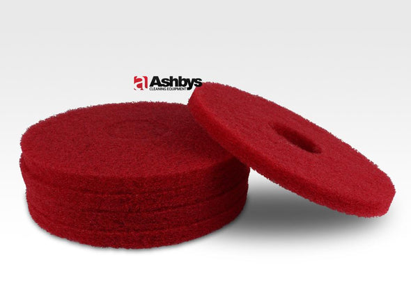 Box of 5 x Red Floor Cleaning Pad (12 inch / 300 mm) - for Rotovac 360i