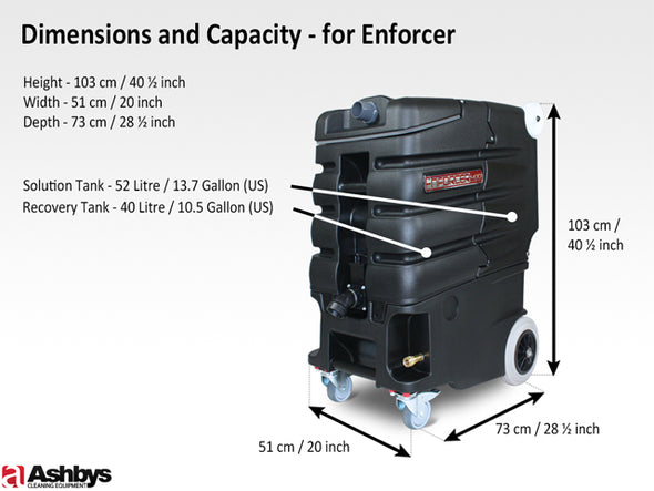 Enforcer Carpet Cleaning Machine | 250 psi | 3 Stage 5.7" STD + 5.7" HD PERFORMANCE Vacs