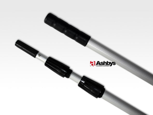 Three Section 3 x 2 m (30 mm diameter) Aluminium Telescopic / Extendable Pole - for Window Cleaning